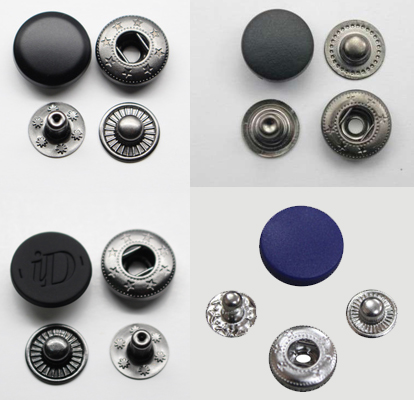 Plastic Cap Metal Sub Parts Snap Buttons